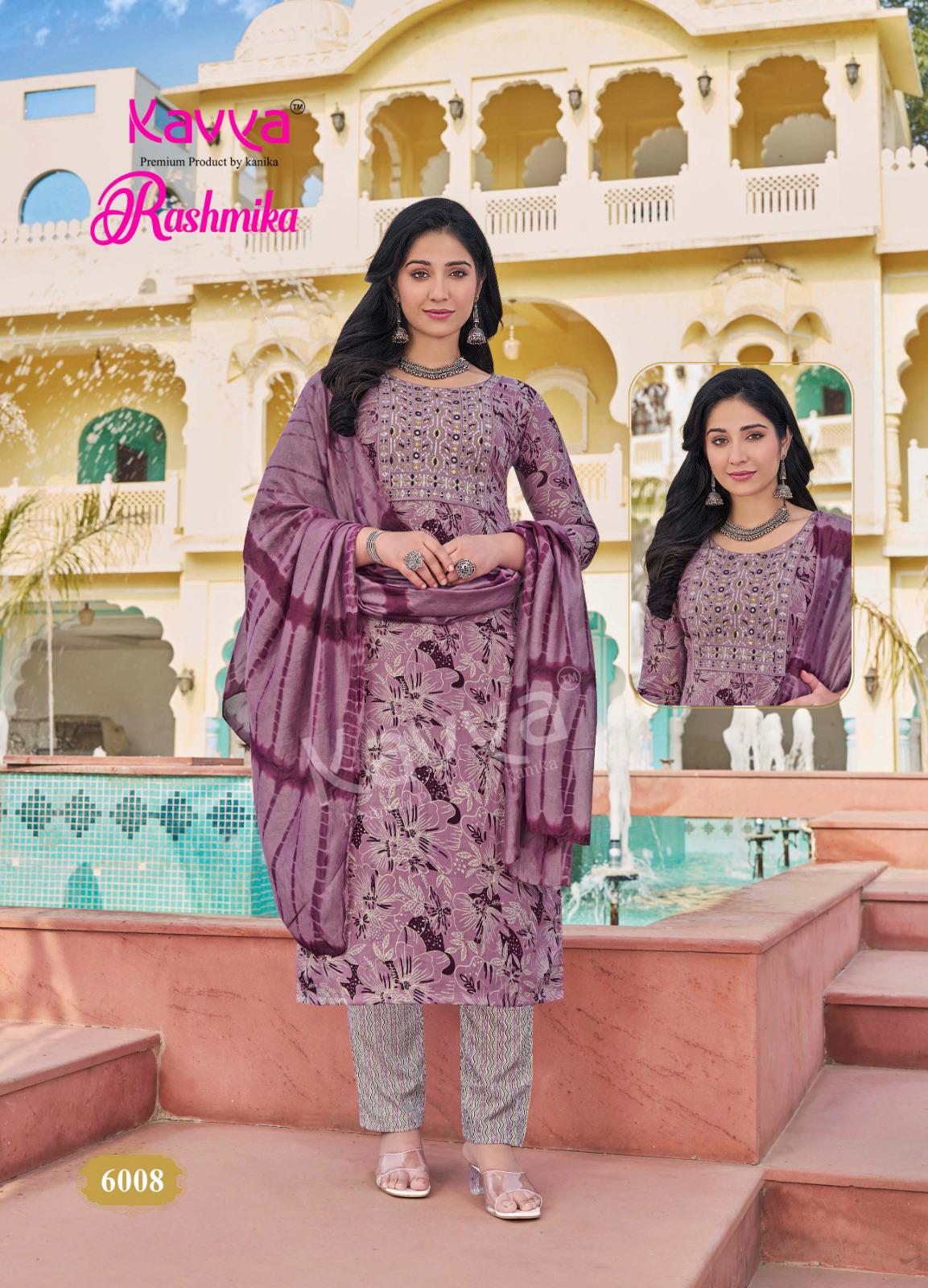 Kavya Rashmika Vol 06 Printed Kurti Bottom With Dupatta