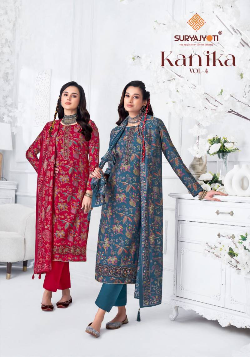 Suryajyoti Kanika Vol 4 Modal Printed Dress Material Collection