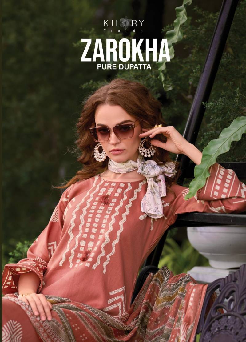 Kilory Zarokha Jam Cotton Digital Foil Printed Salwar Kameez