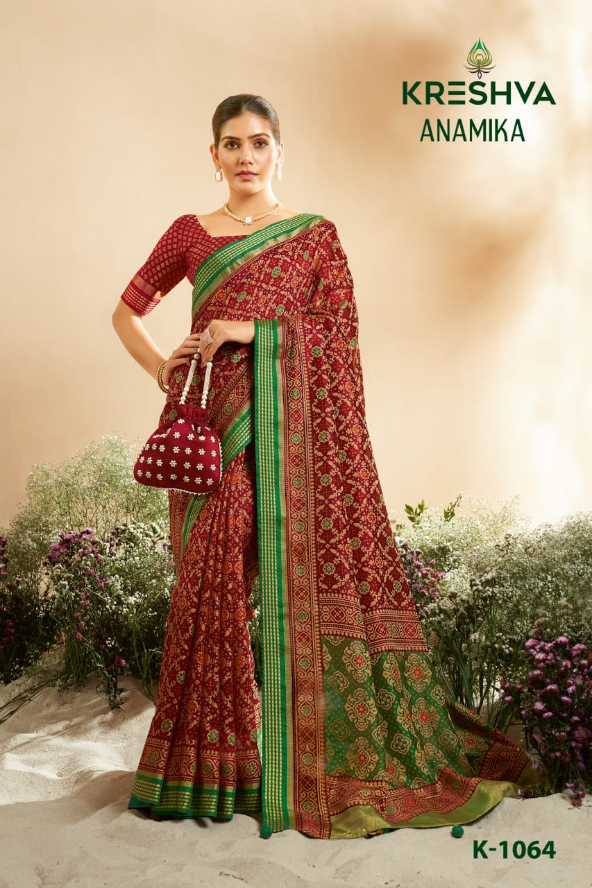Kreshva Anamika Georgette Fancy Saree Collection