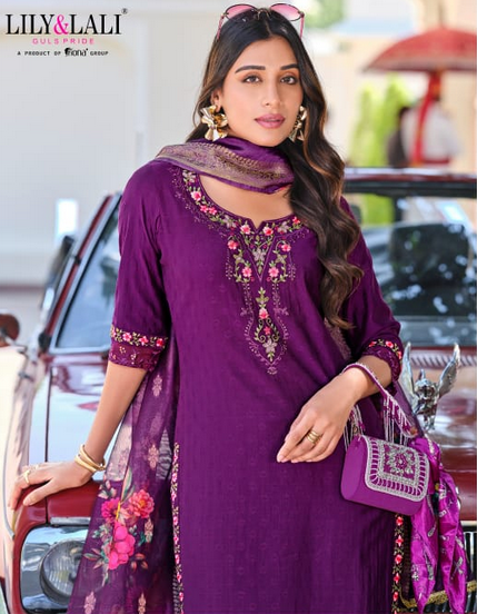 Lily And Lali Rubab Vol 2 Viscose Kurti Bottom With Dupatta