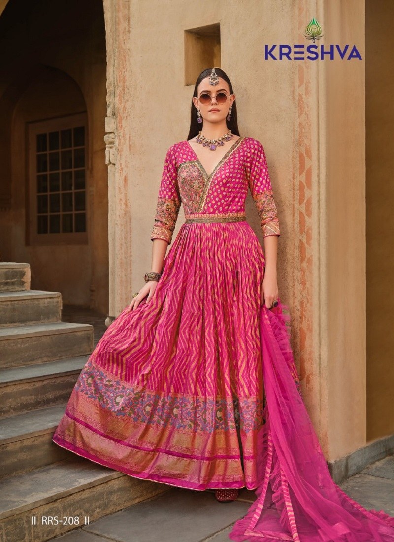 Kreshva Eva 208 Designer Heavy Wedding Wear Gown