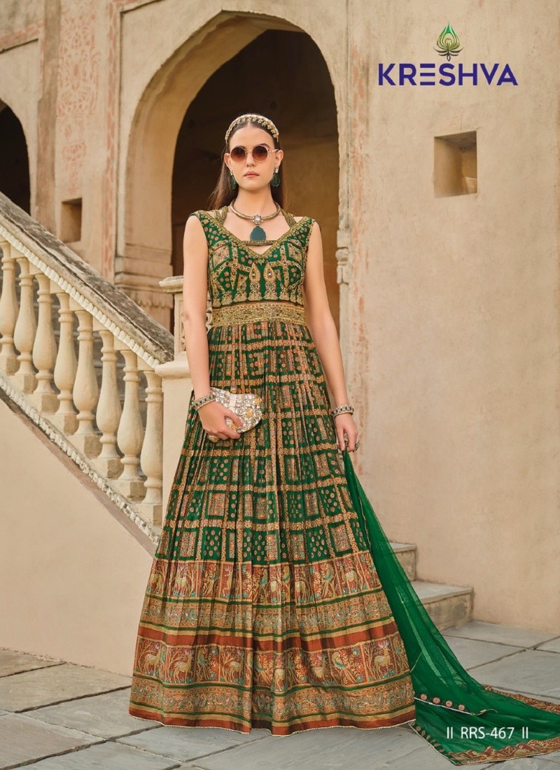 Kreshva Eva 467 Designer Heavy Wedding Wear Gown