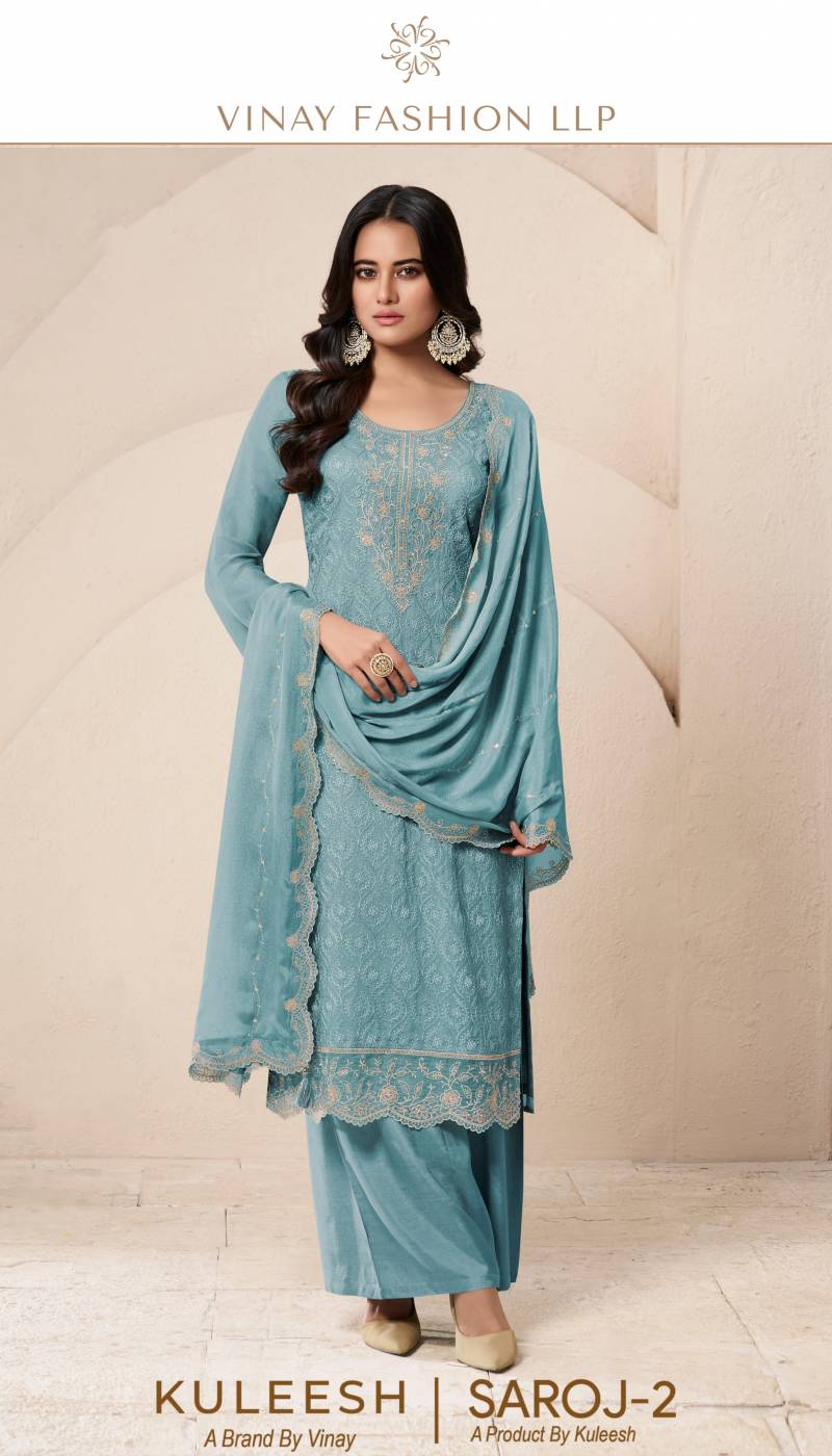 Vinay Kuleesh Saroj 2 Embroidered Salwar Kameez Collection