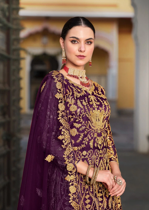 Senhora Mehbooba Vol 1 Designer Embridered Net Gown Collection 