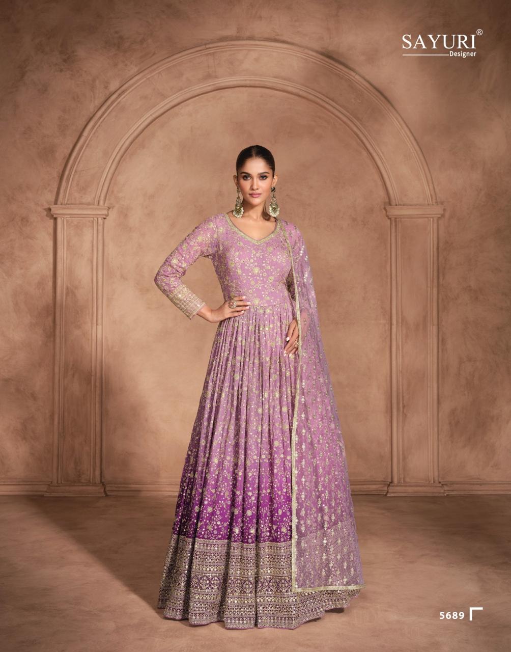 Sayuri Aditi Designer Wedding Wear Gown With Dupatta