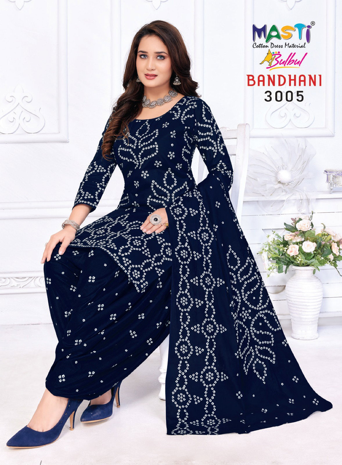 Masti Bulbul Bandhani Vol 03 Cotton Dress Material