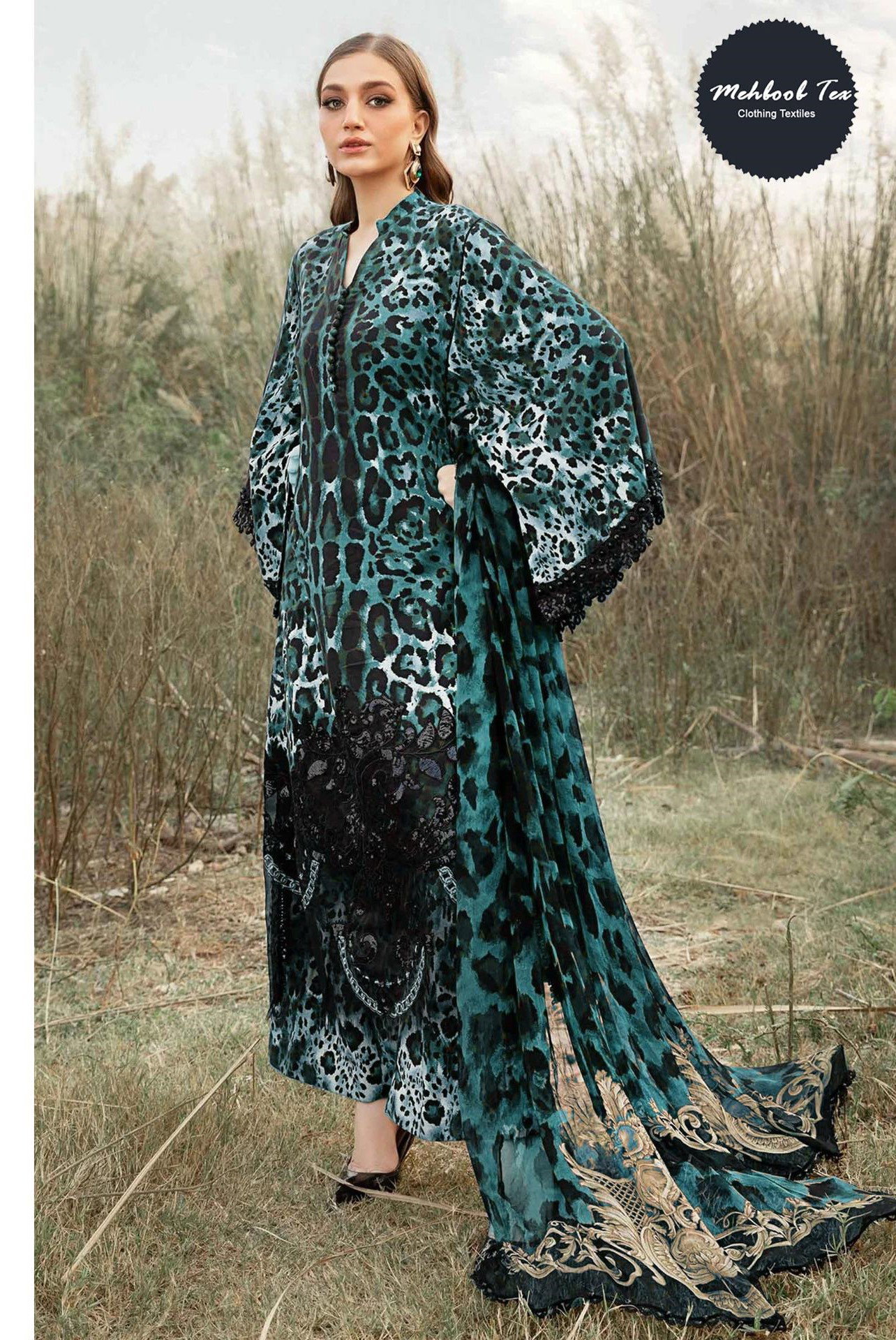 Mehboob Tex 1516 Cotton Dupatta Pakistani Suits