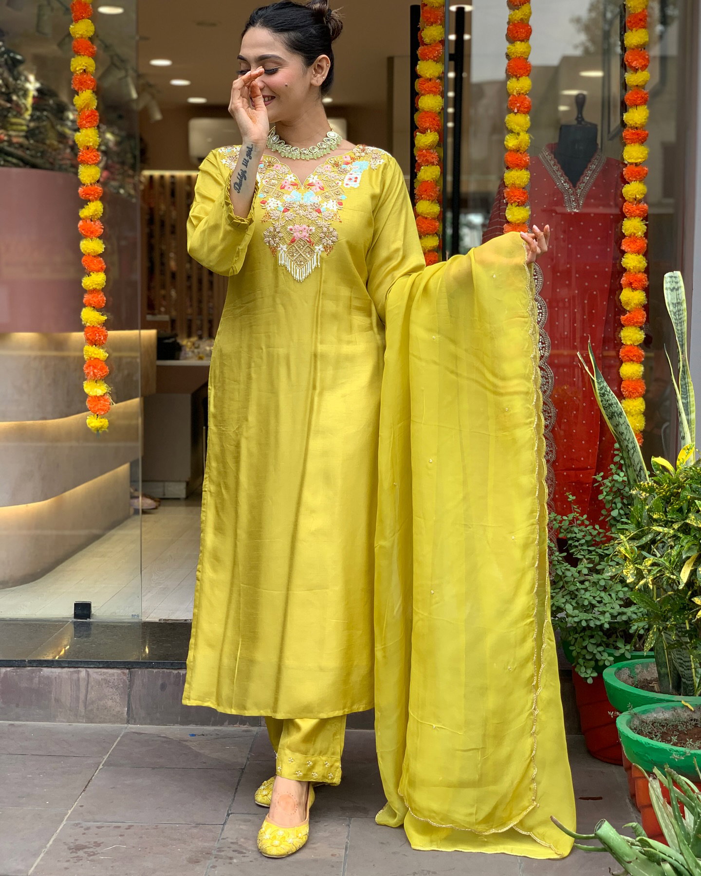 Navya 01 Festive Wear Kurti Bottom With Dupatta