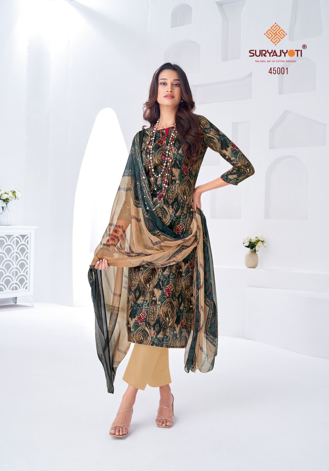 Suryajyoti Naishaa Vol 45 Printed Dress Material