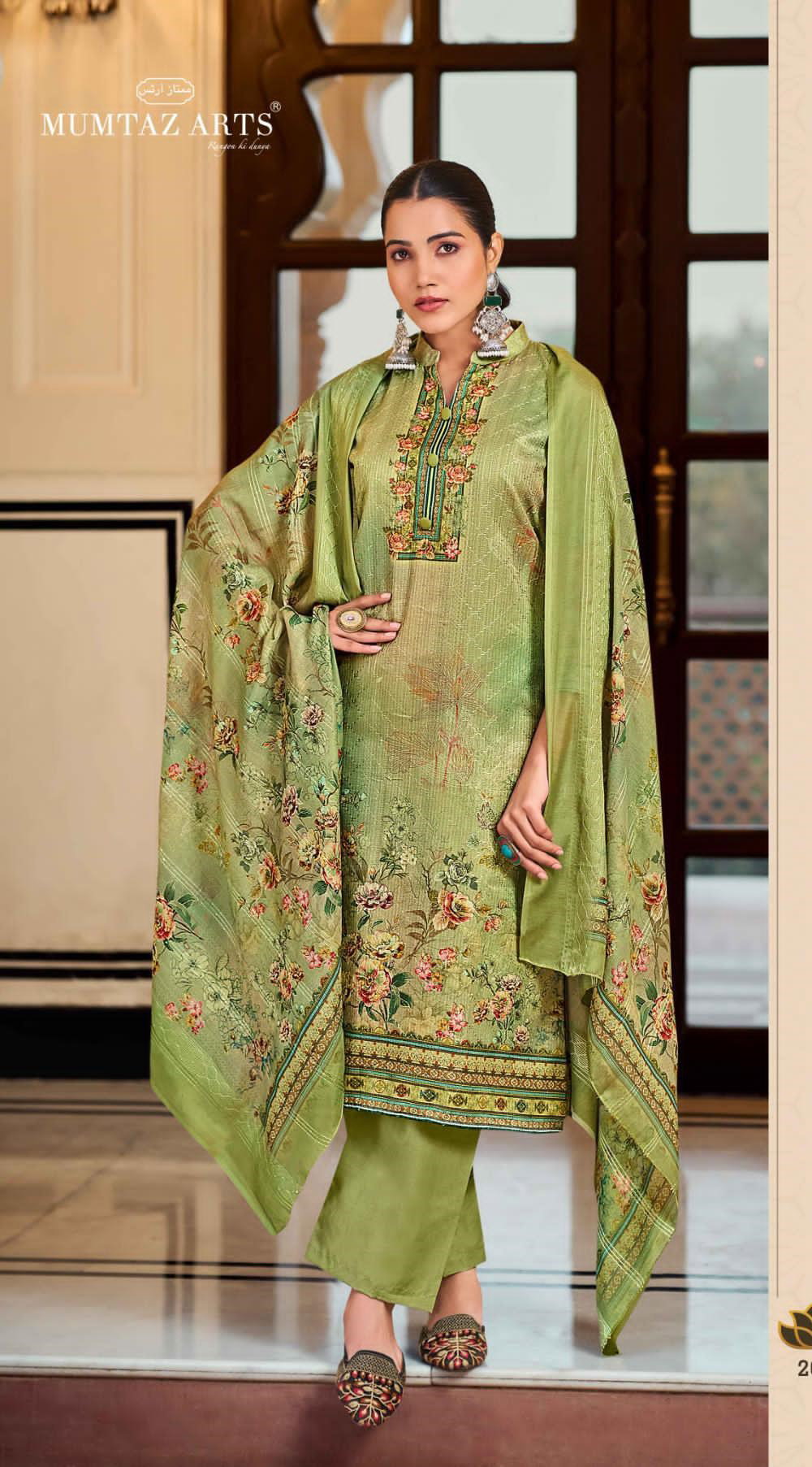 Mumtaz Mannat Series 201 Digital Printed Dress Material 