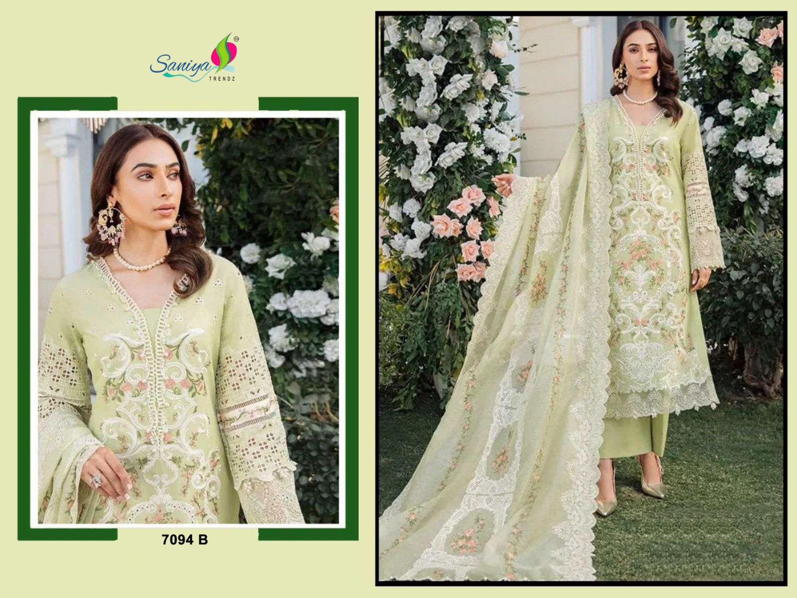 Saniya 7094 Cotton Pakistani Salwar Kameez Collection