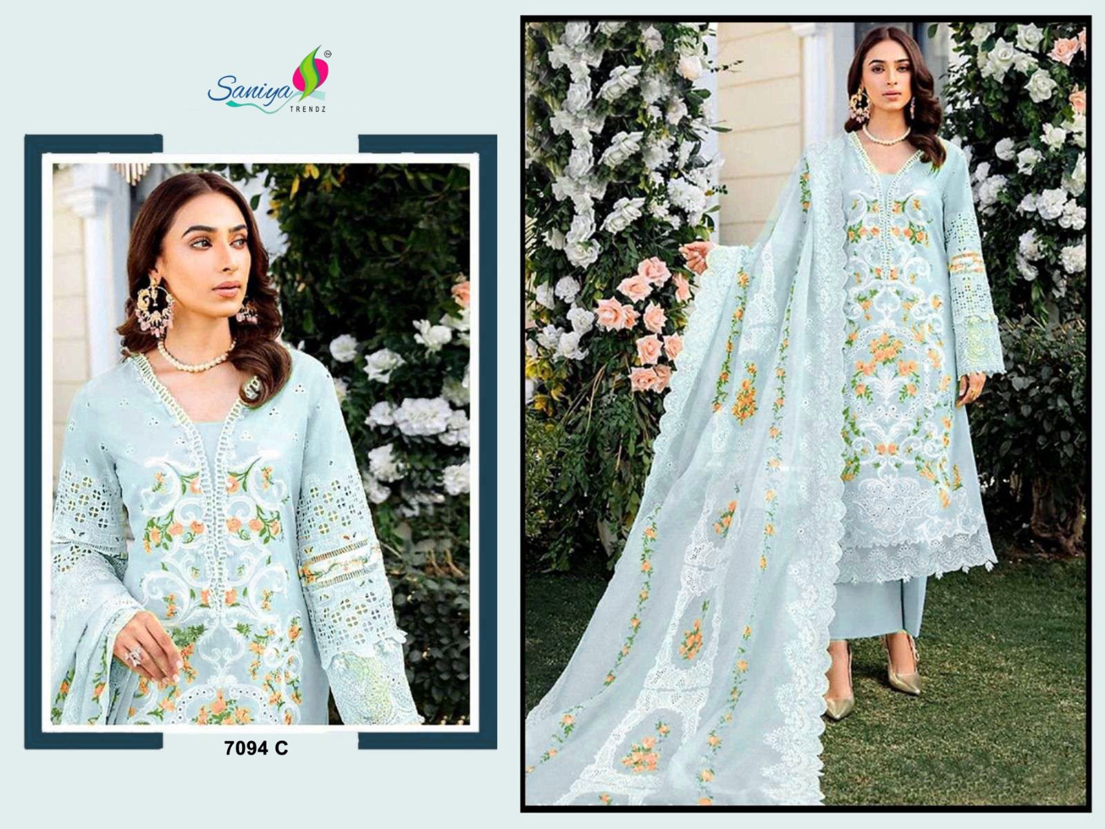 Saniya 7094 Cotton Pakistani Salwar Kameez Collection
