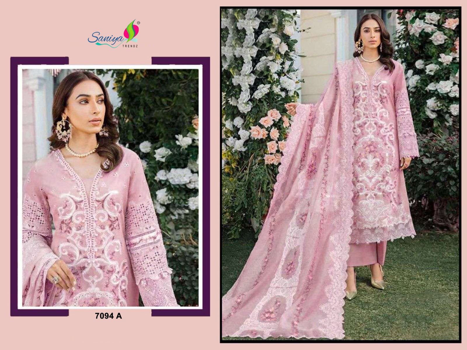 Saniya 7094 Cotton Pakistani Salwar Kameez Collection