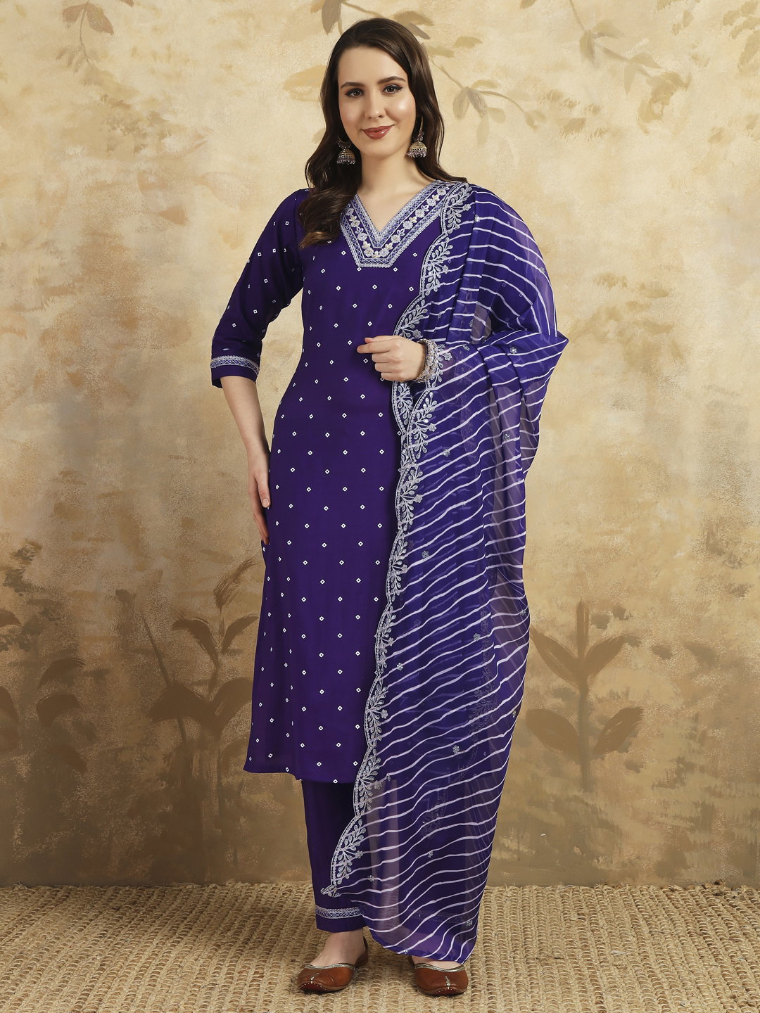 Sakhi 01 Chanderi Silk Kurti Bottom With Dupatta