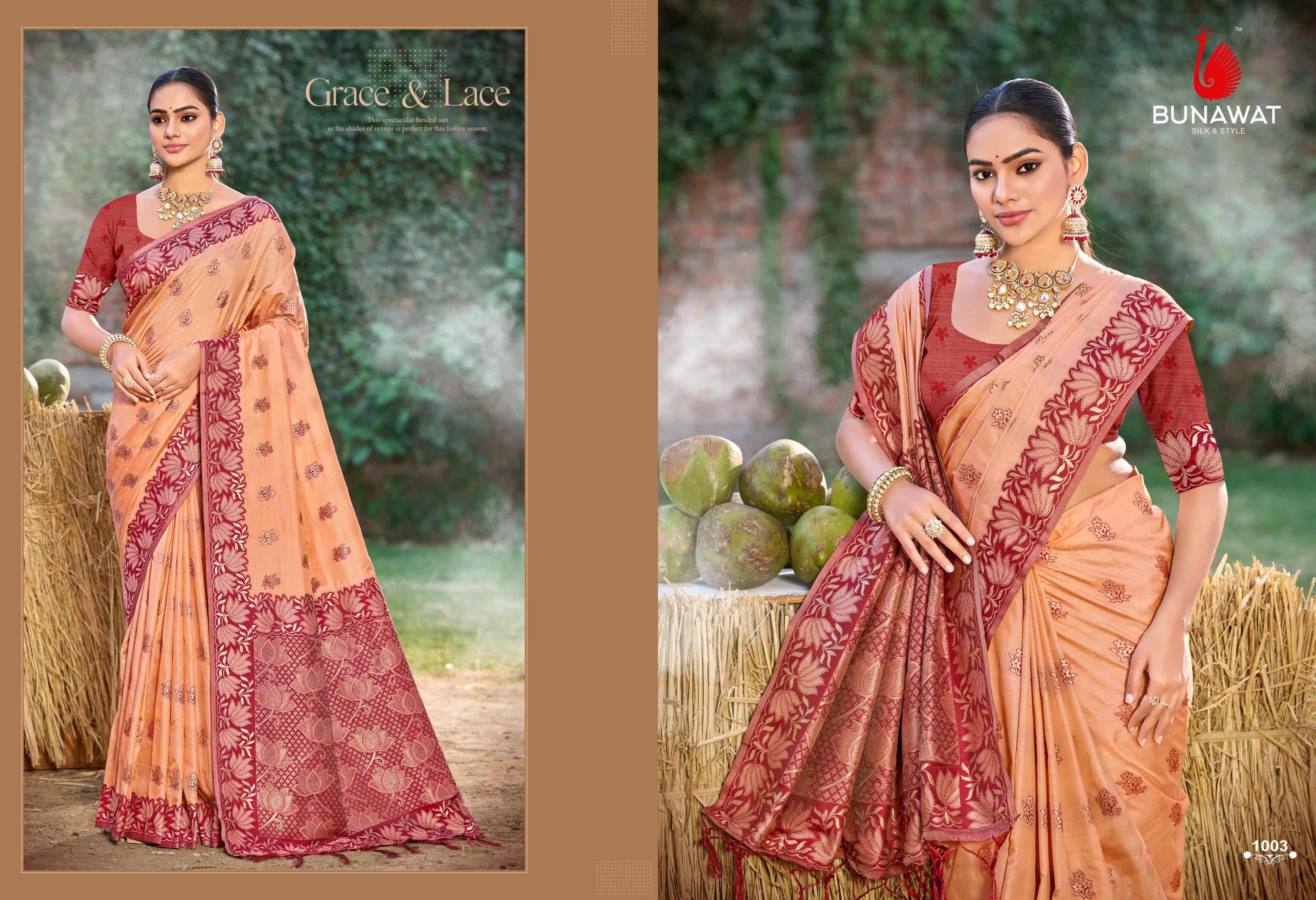 Bunawat Srileela 1003 Silk Saree Collection