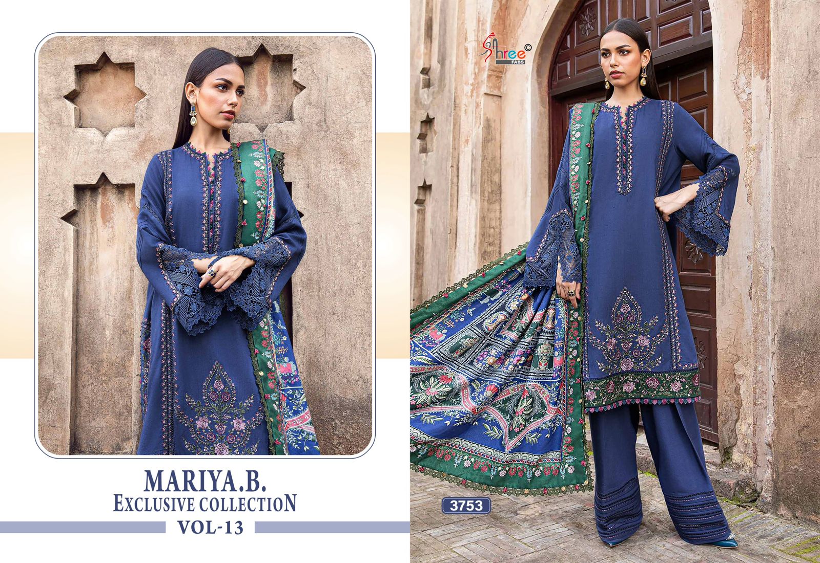 Shree Mariya B Exclusive Collection Vol 13 Cotton Dupatta Salwar Suit