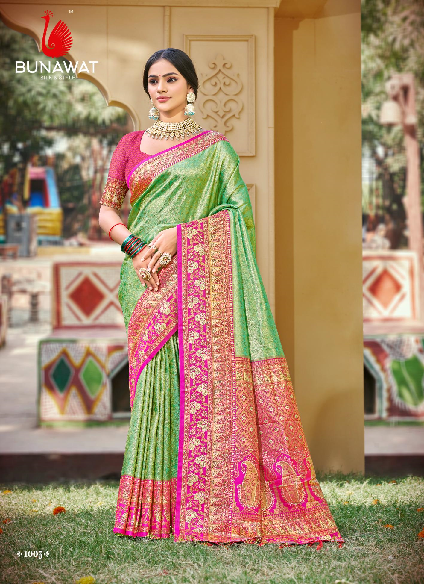 Bunawat Sangeeta 1005 Banarasi Silk Saree Collection