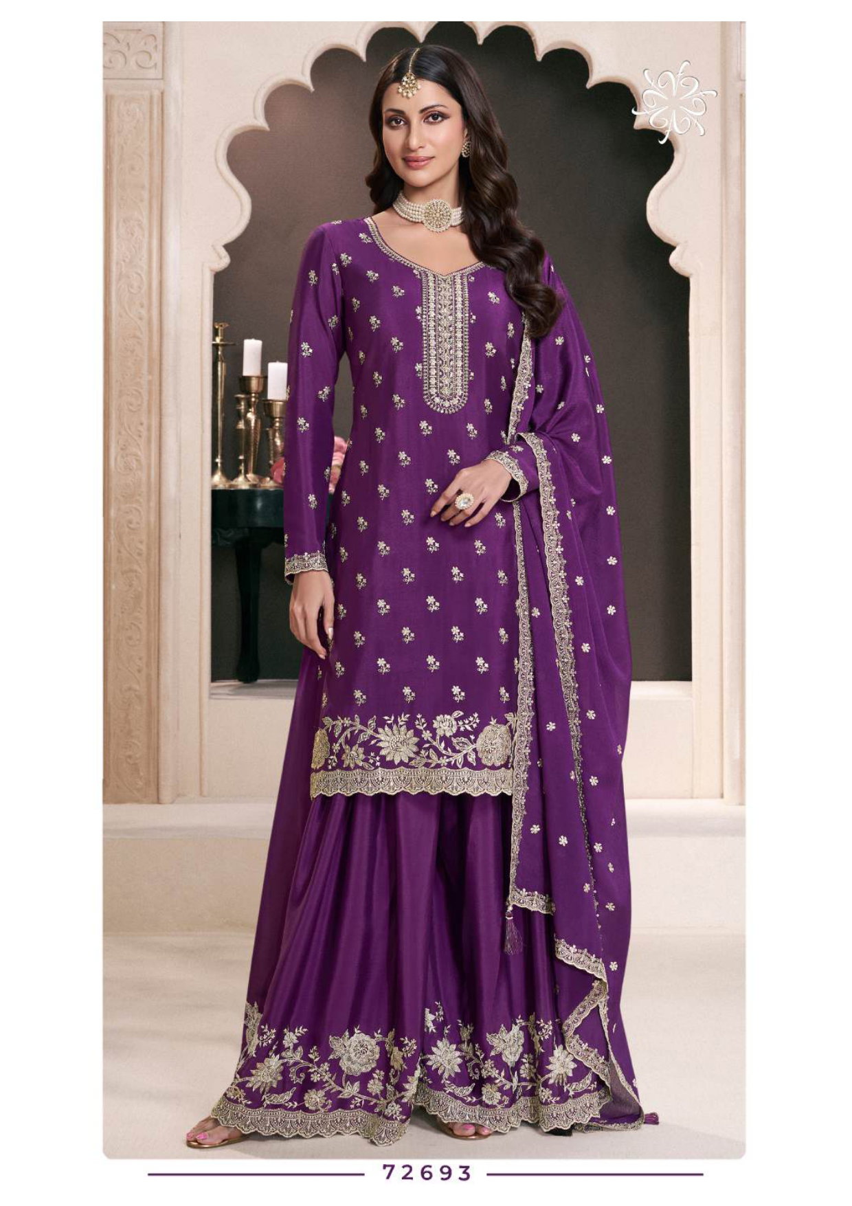 Vinay Kuleesh Saayori Chinon Embroidered Salwar Kameez Collection