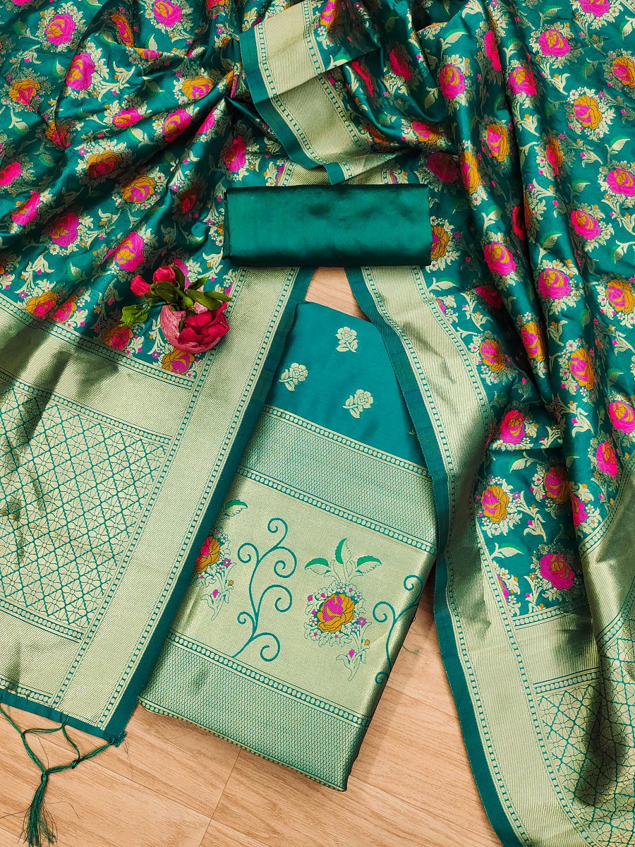 Gulab L1 Soft Banarasi Silk Dress Material Collection