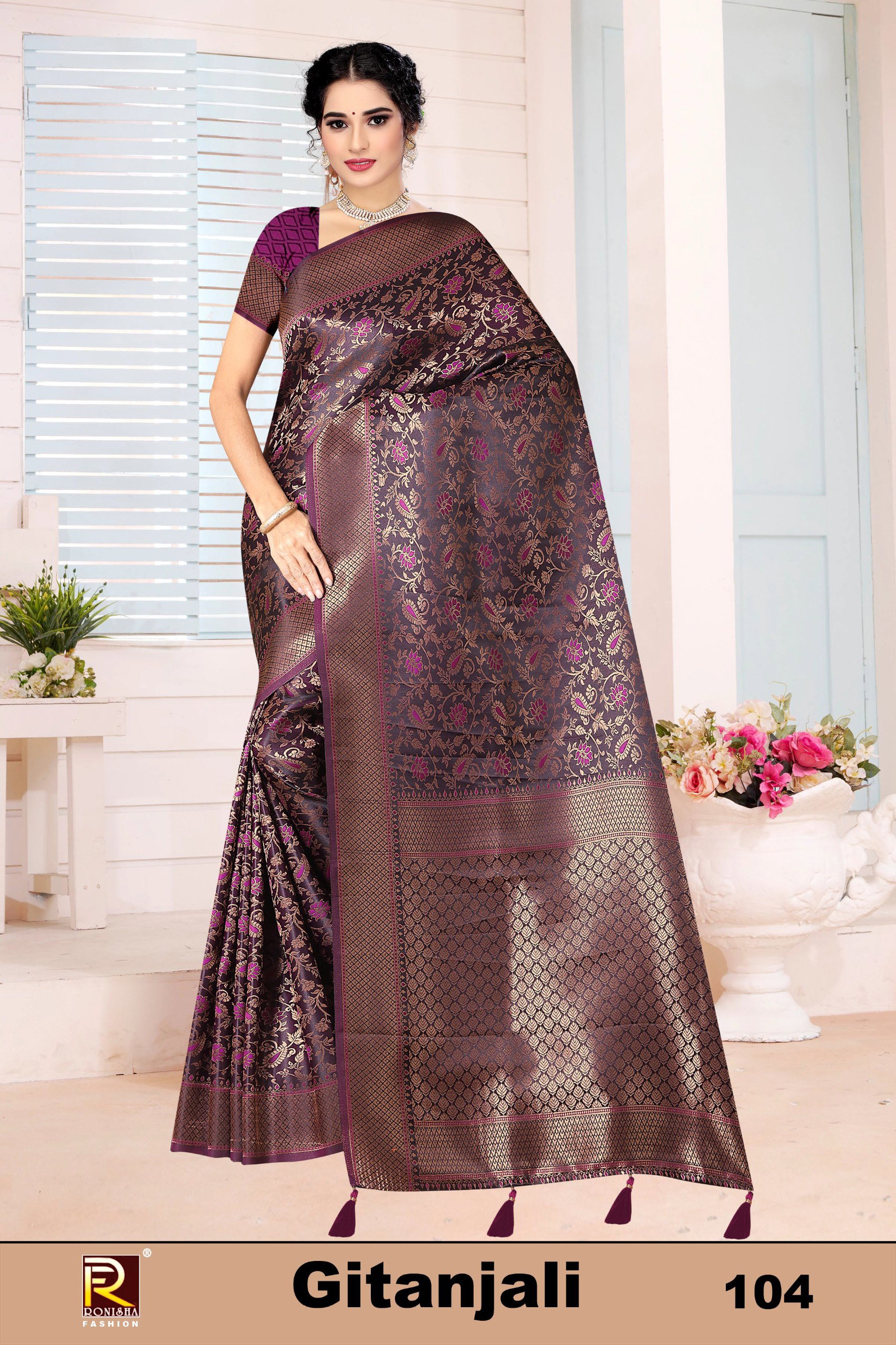 Ronisha Gitanjali Festive Wear Satin Silk Saree Collection