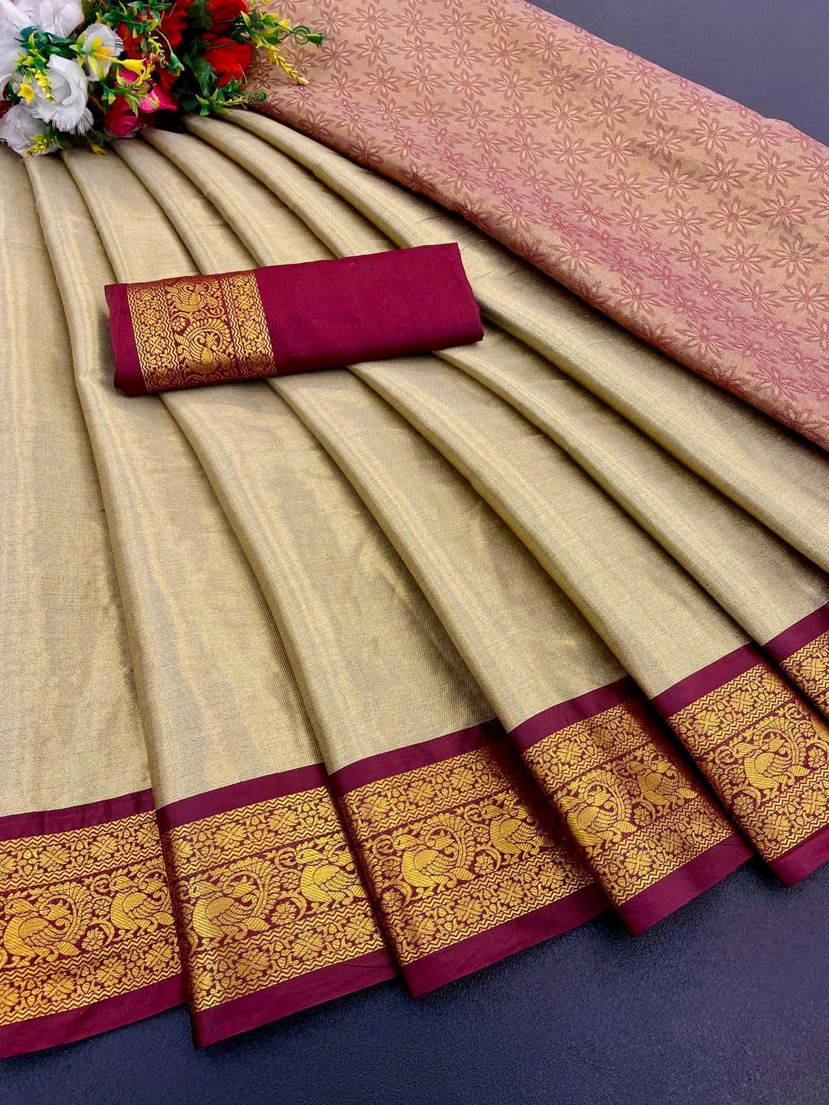 ZARI-PEACOCK Designer Silk Saree Collection