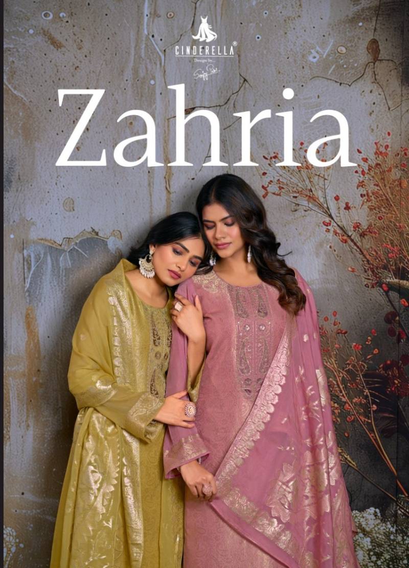 Cinderella Zahira Organza Jacquard Salwar Suit Collection
