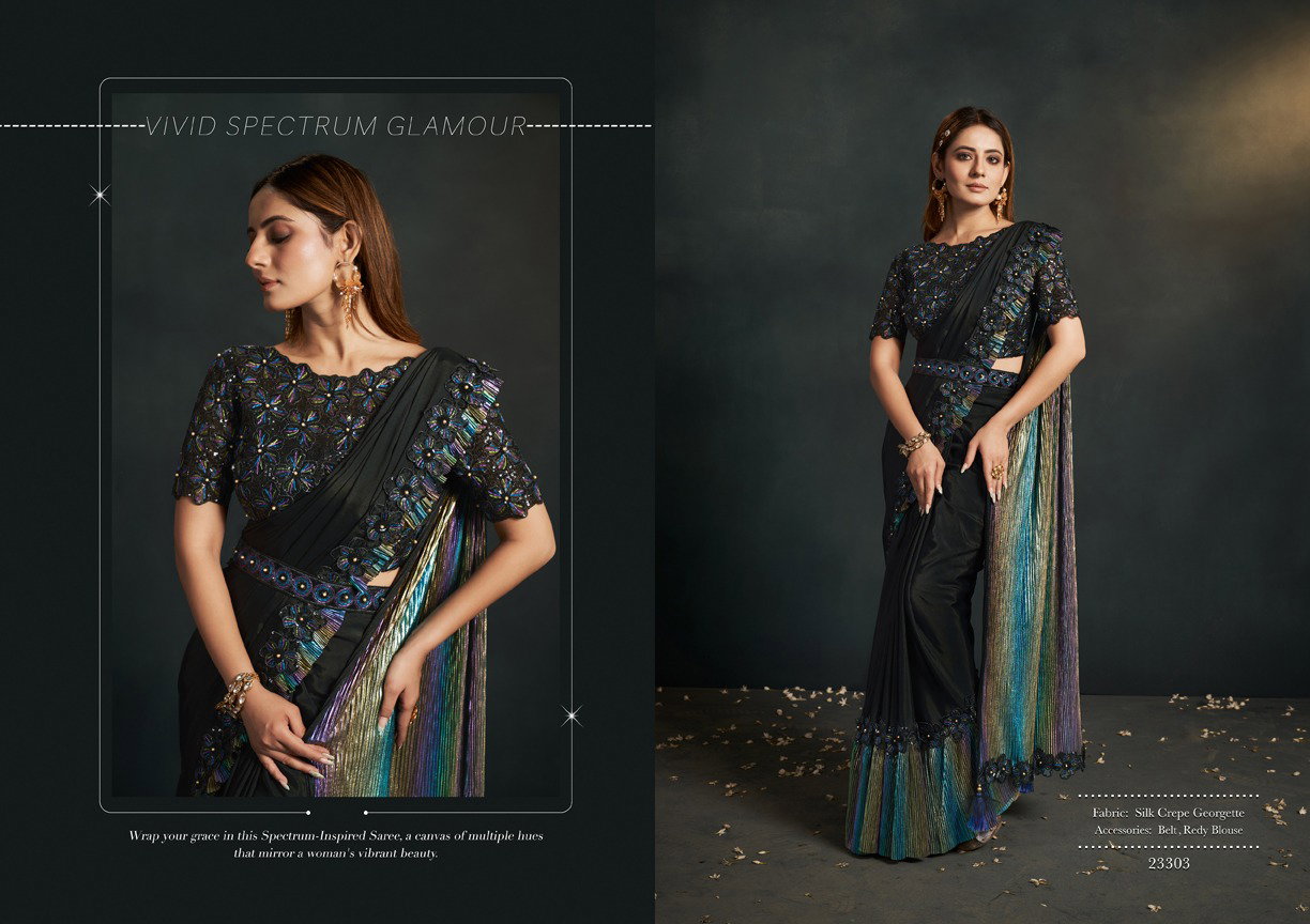Mahotsav Mohmanthan Exotica 23303 Crepe Silk Georgette Ready to wear Saree
