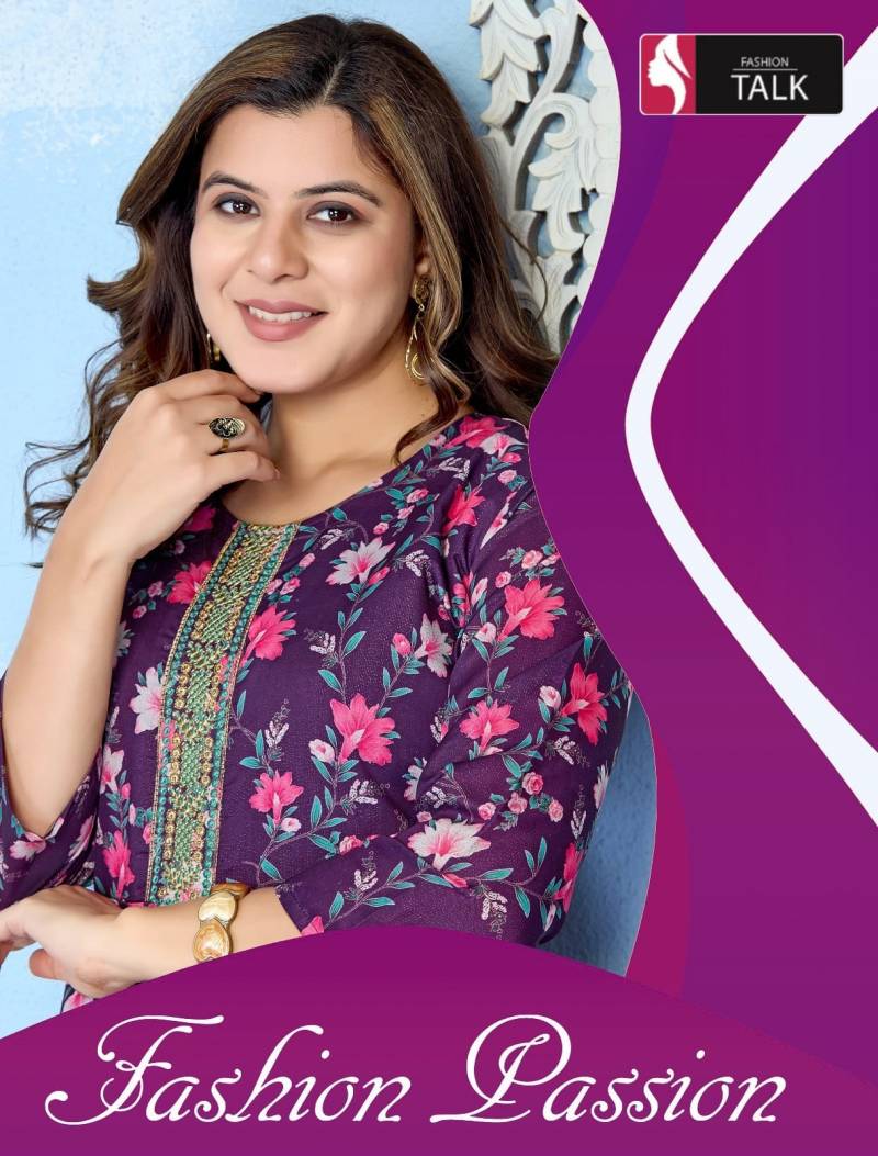 Fashion Talk Passion 301 Shimmer Tissue Stylish Anarkali Kurtis Collection