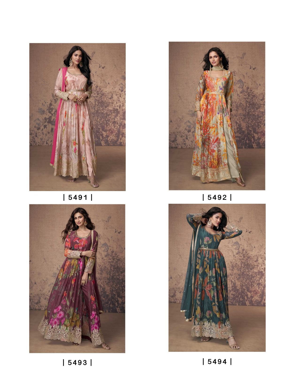 Anamika Hit 1 Georgette Designer Embroidered Suits Collection