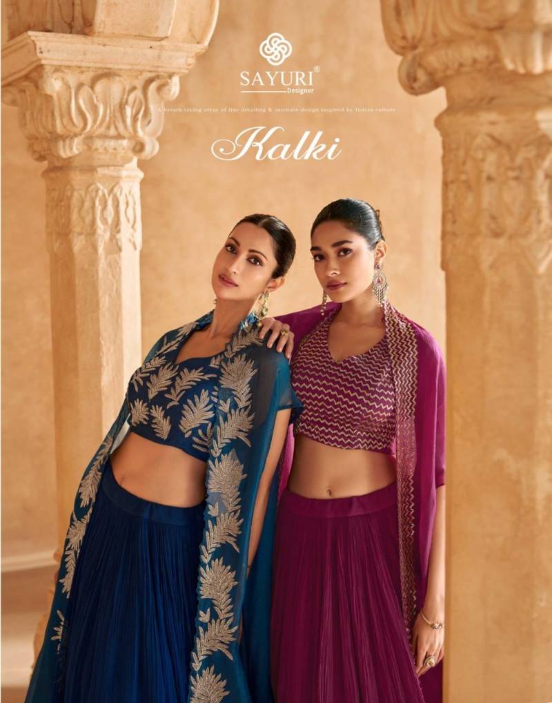 Sayuri Kalki Chinon Silk Indo Western Collection