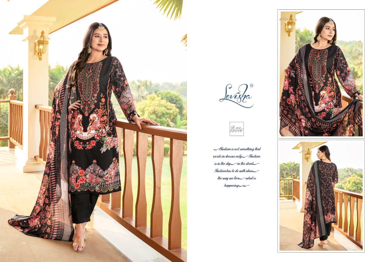 Levisha Naira Nx 12 Lawn Cotton Printed Dress Material Collection