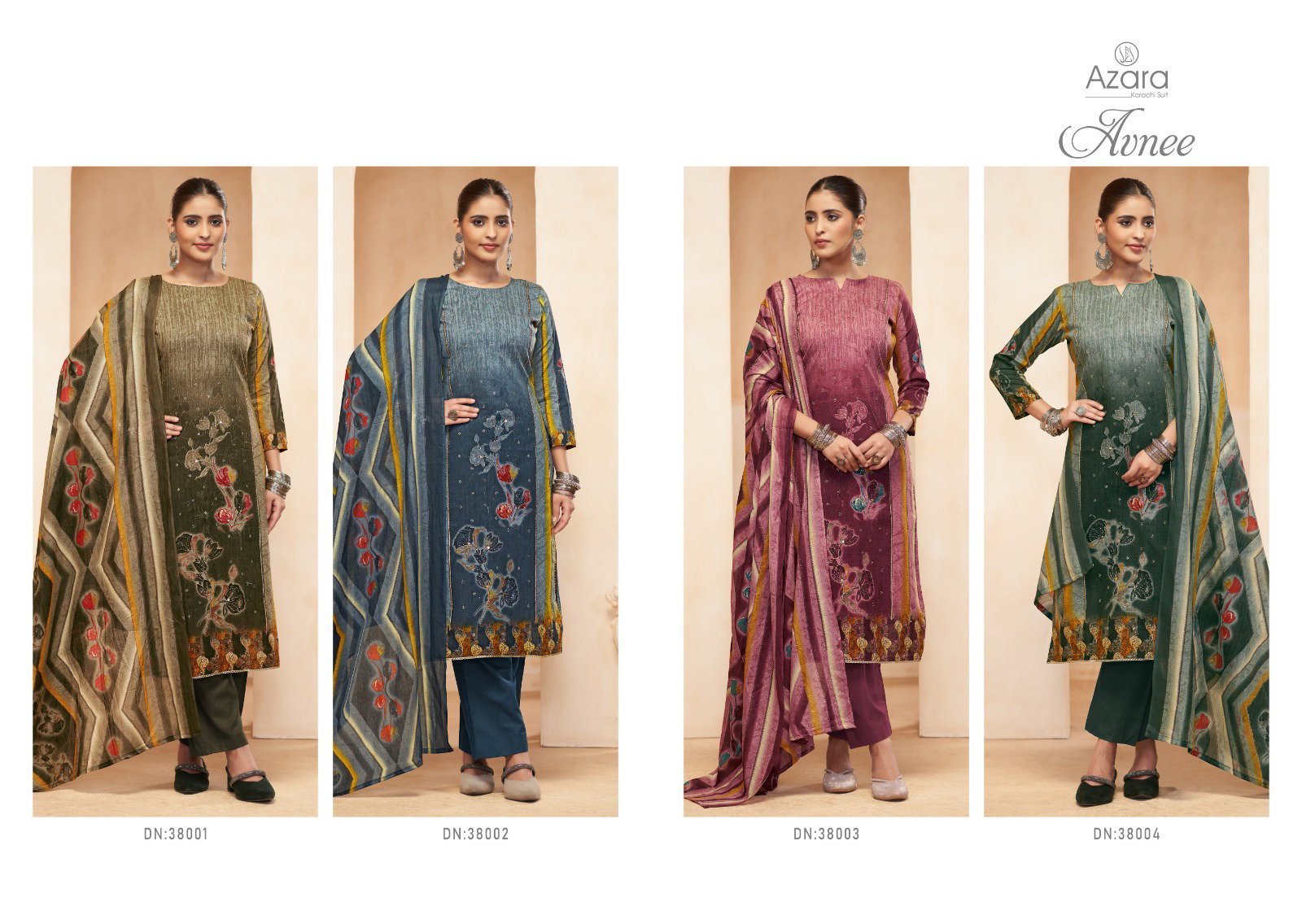 Radhika Azara Avnee Lawn Cotton Printed Dress Material Collection