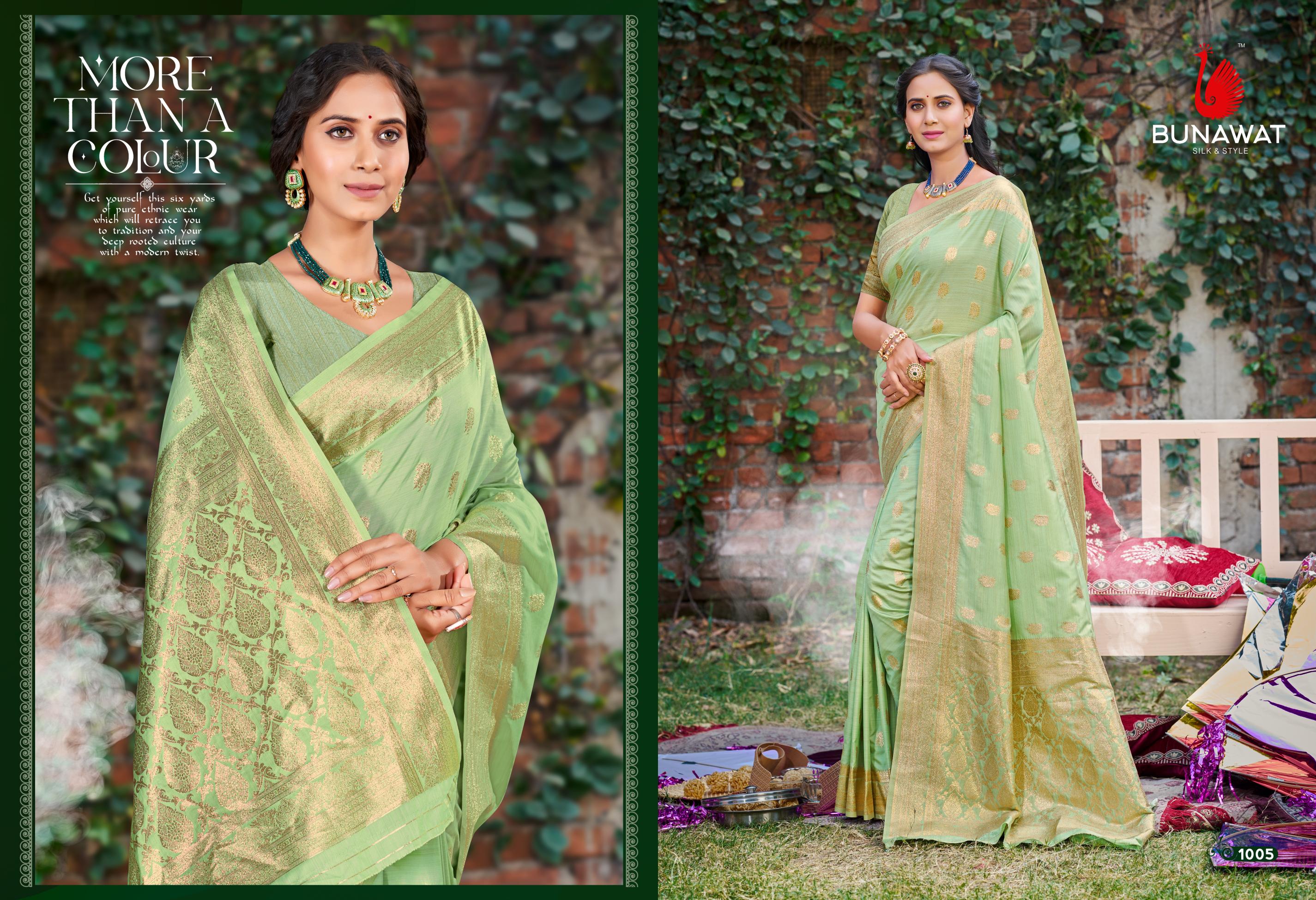Bunawat Rupa Silk 1005 Festive Wear Saree