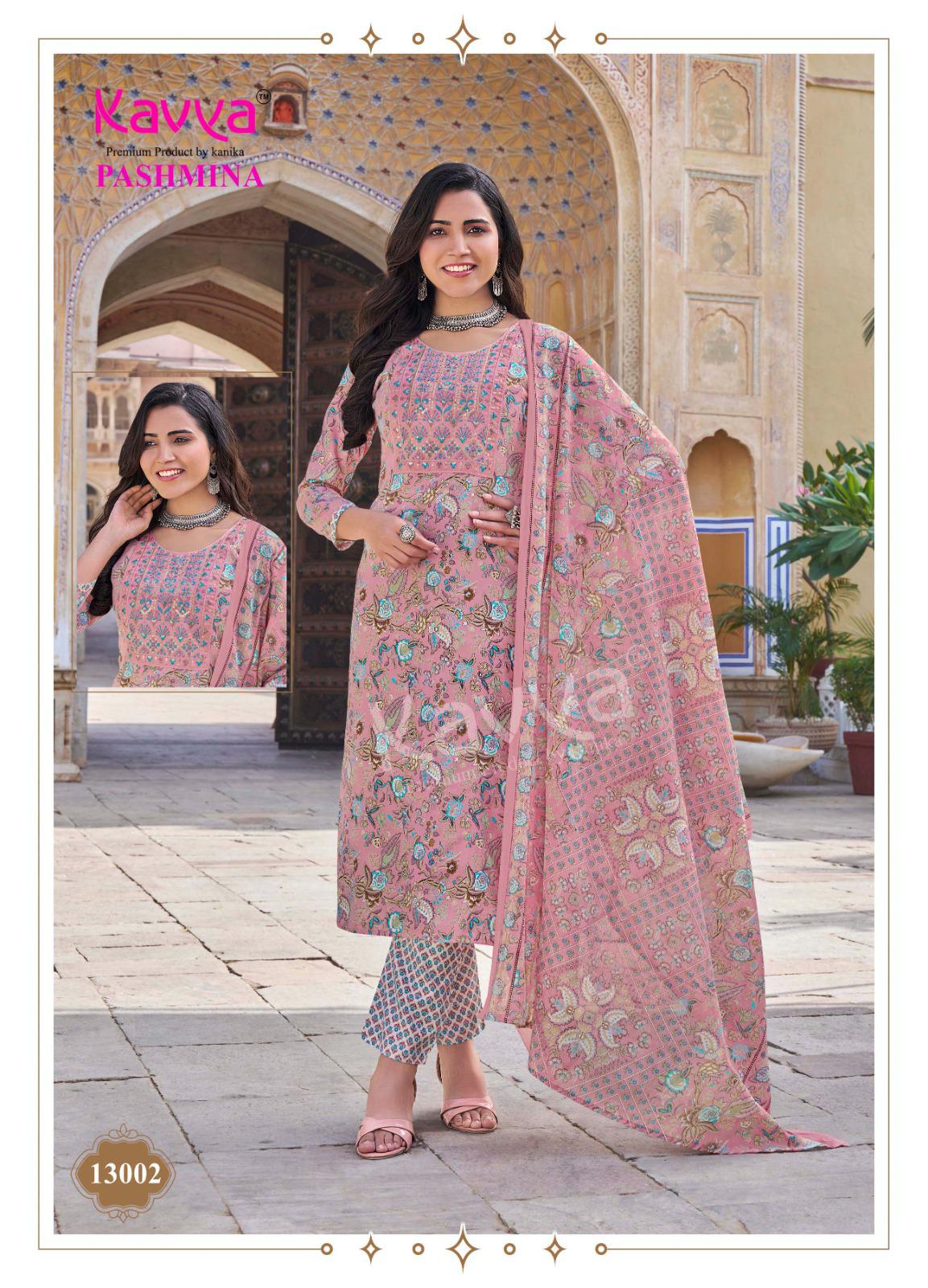 Kavya Pashmina Vol 13 Kurti Pant With Dupatta Collection