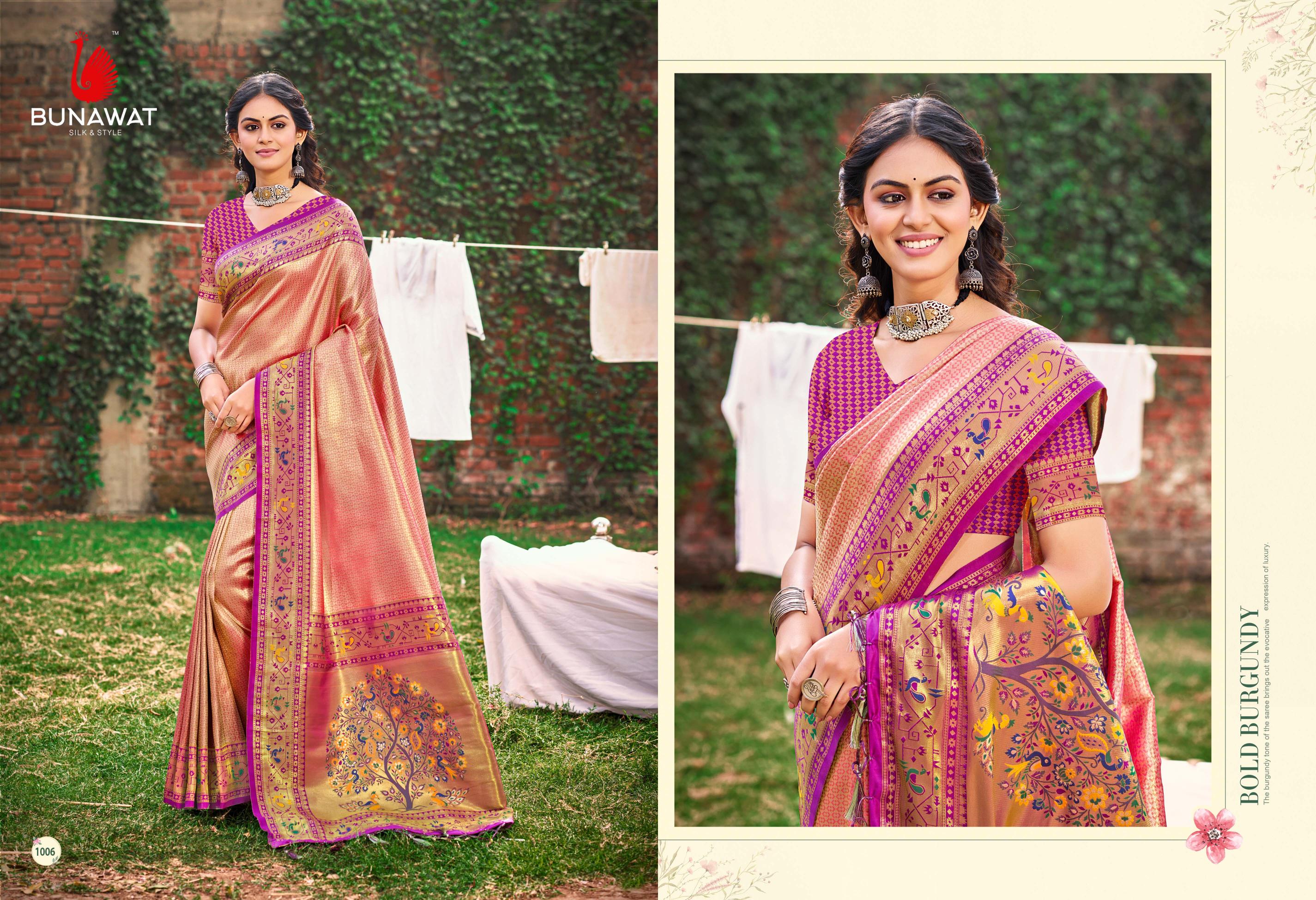 Bunawat Jever Silk 1006 Paithani Silk Saree