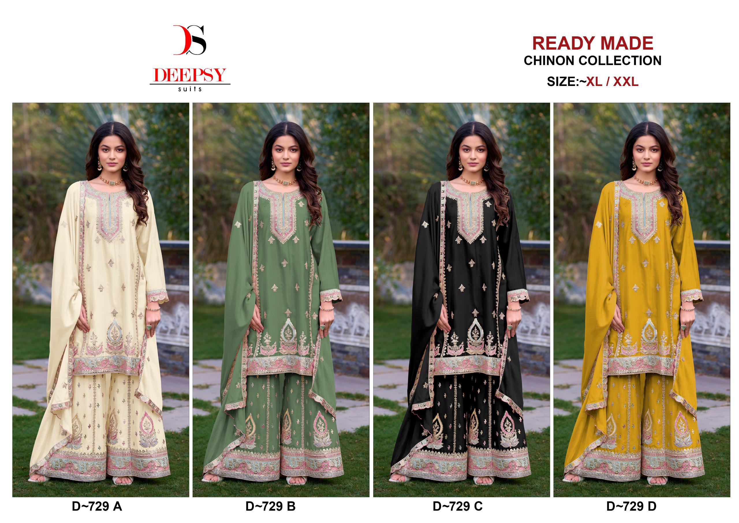 Deepsy D 729 Embroidered Ready Made Pakistani Collection