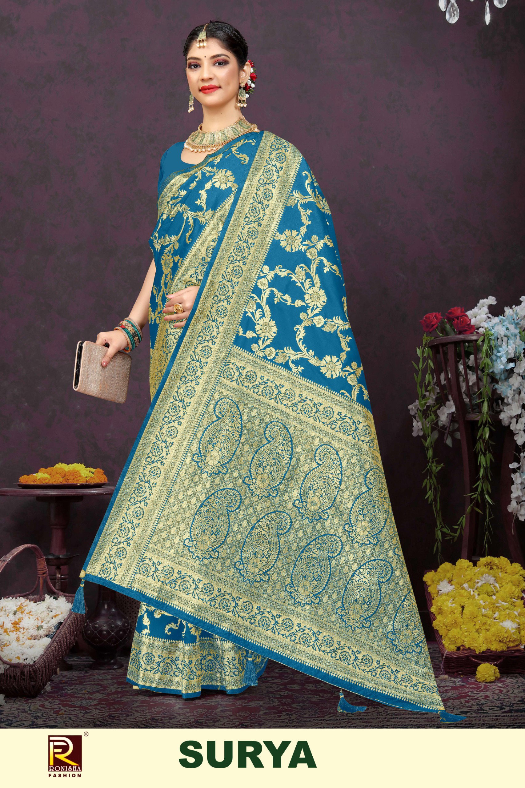 Ronisha Surya Festive Wear Art SIlk Saree Collection