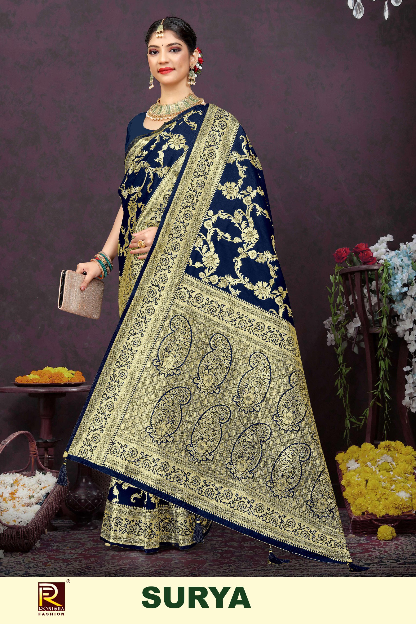 Ronisha Surya Festive Wear Art SIlk Saree Collection