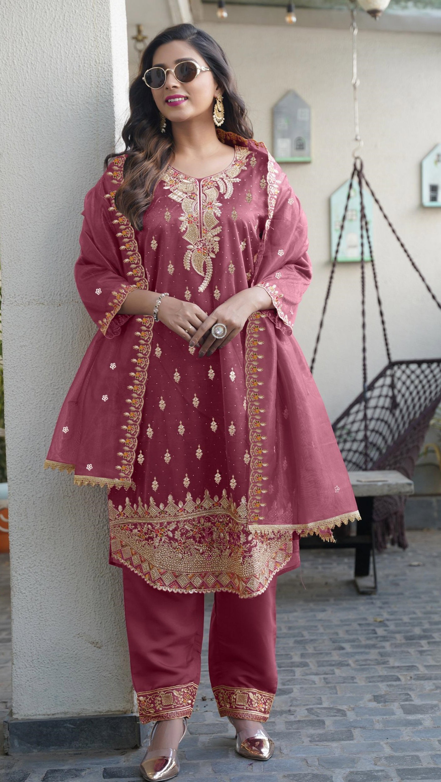 Ramsha R 1213 I To L Ready Made Pakistani Salwar Suits