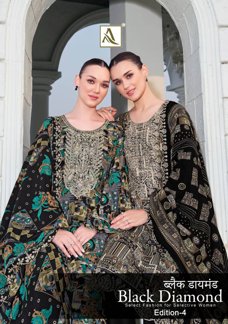 Alok Black Diamond Edition 4 Rayon Printed Dress Material Collection