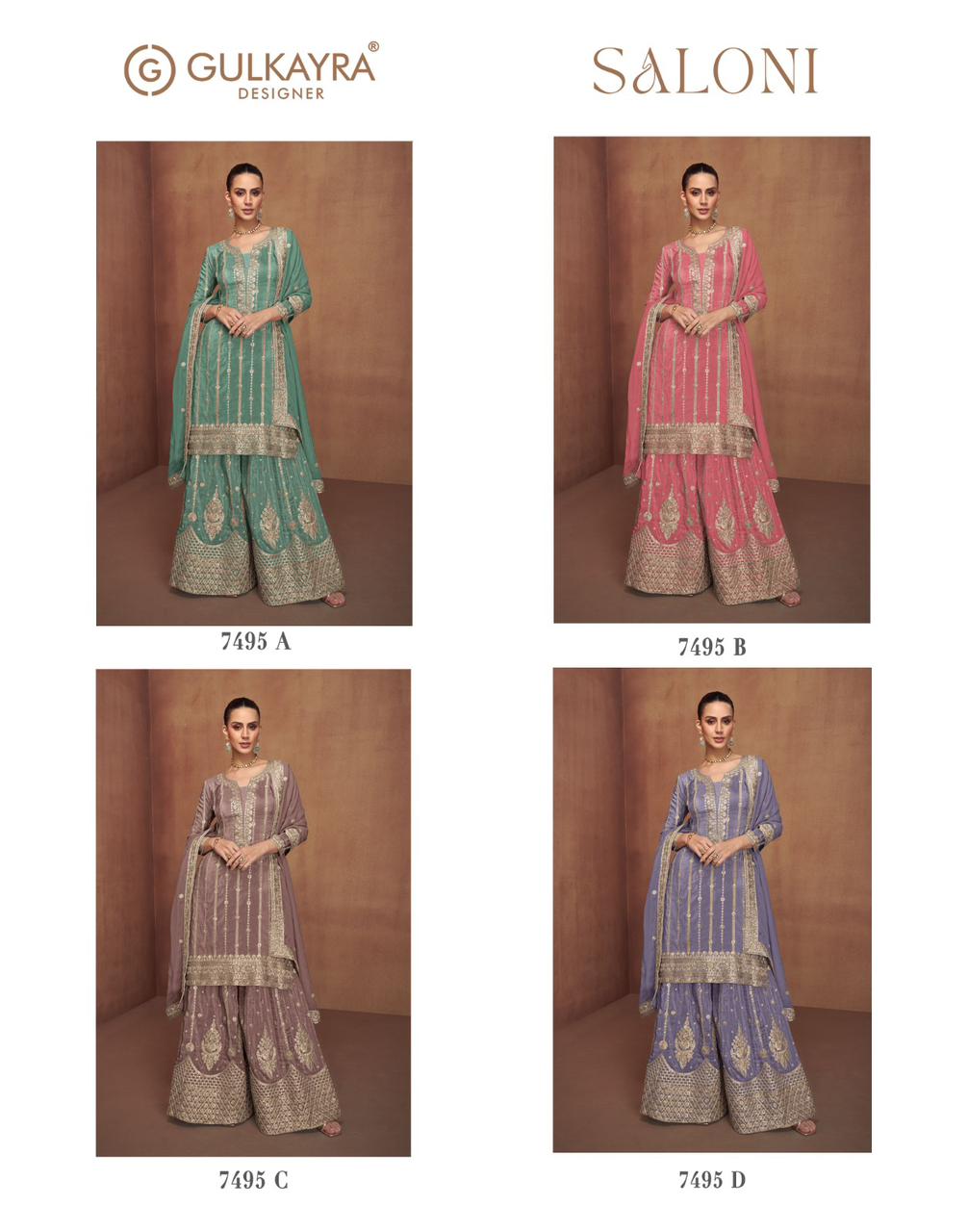 Gulkayra Saloni Shimmer Silk Designer Salwar Suits Collection