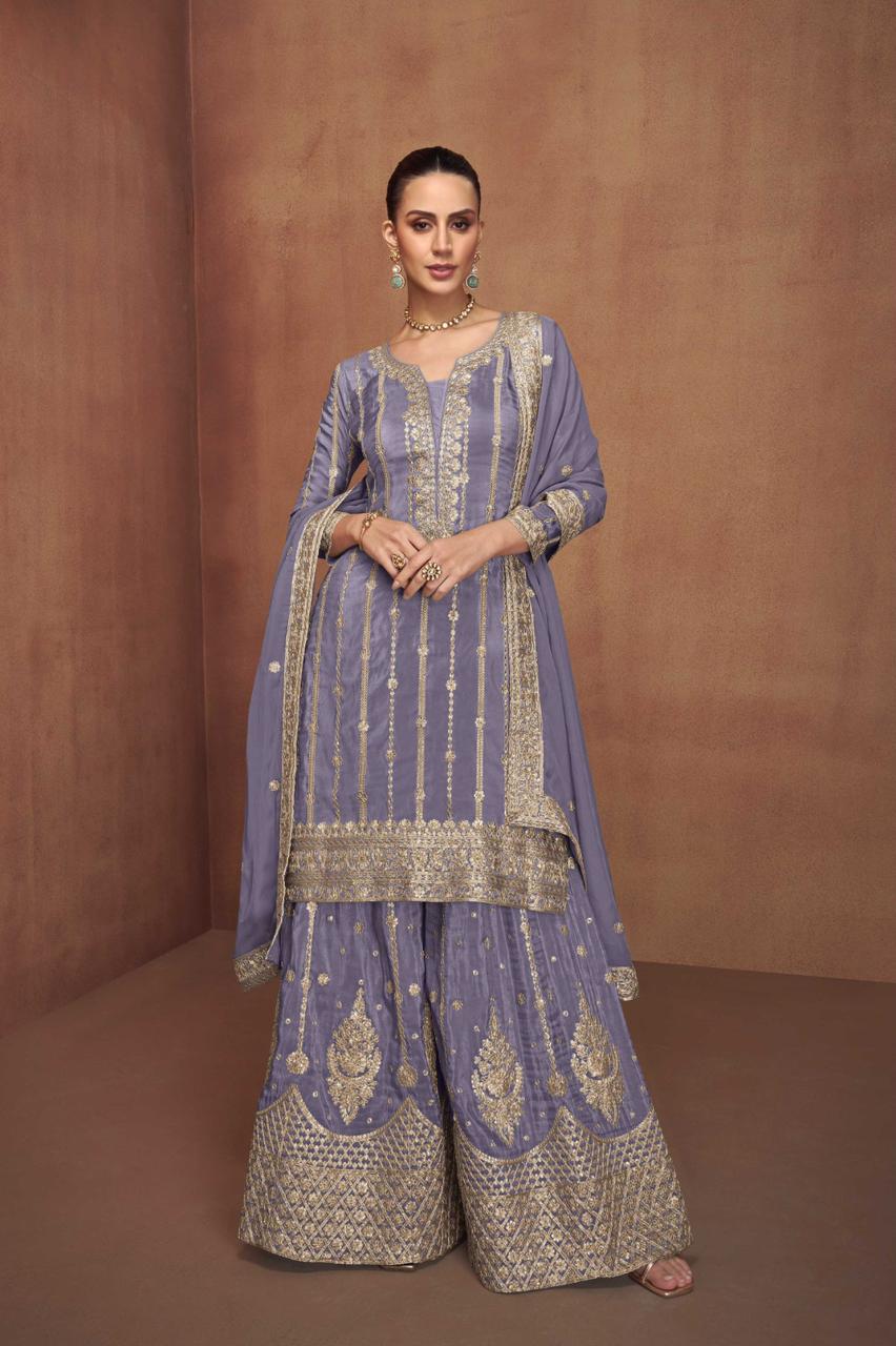 Gulkayra Saloni Shimmer Silk Designer Salwar Suits Collection
