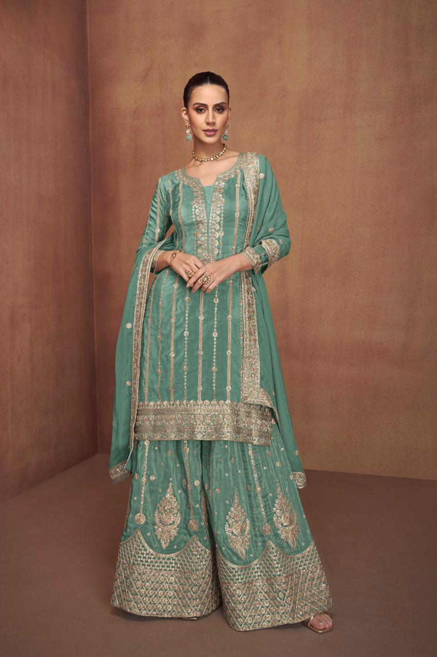 Gulkayra Saloni Shimmer Silk Designer Salwar Suits Collection
