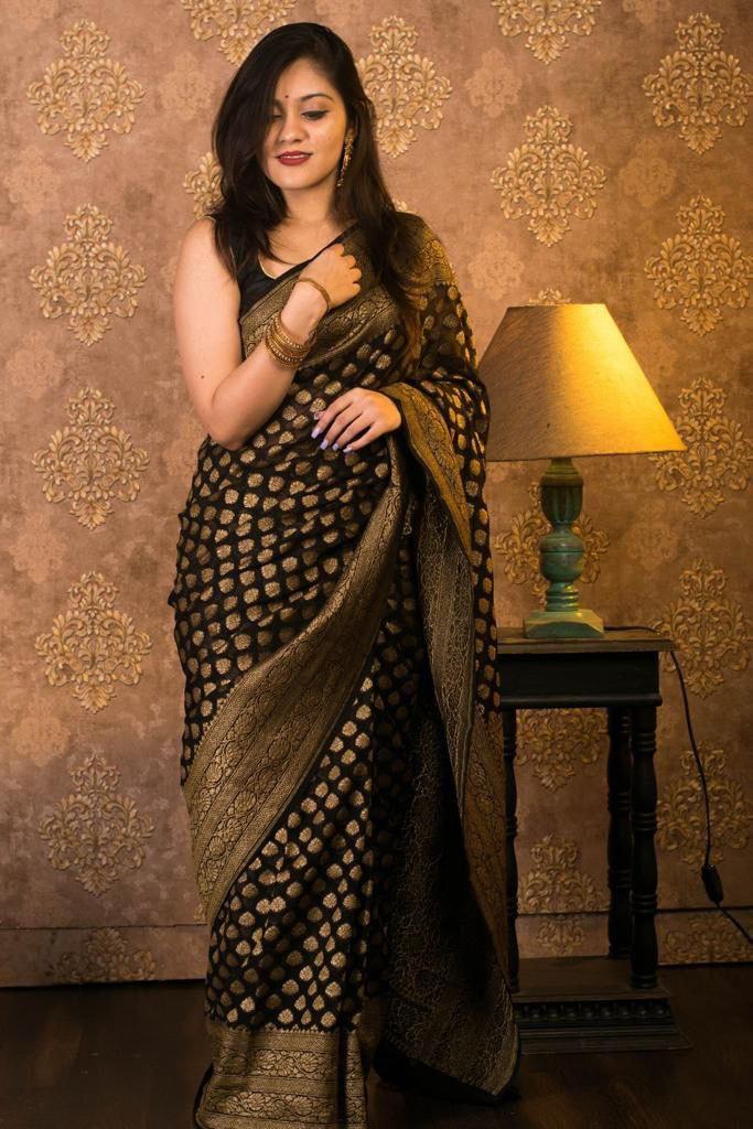 SKU Code LB 60 Designer Georgette Silk Saree With Rich Pallu