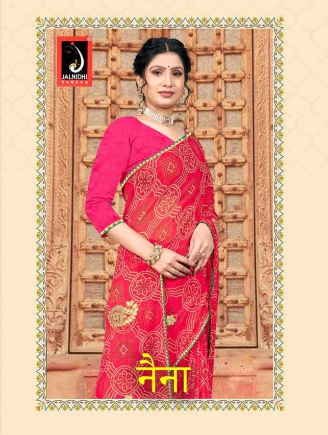 Jalnidhi Naina Georgette Gotta Patti Work Saree Collection