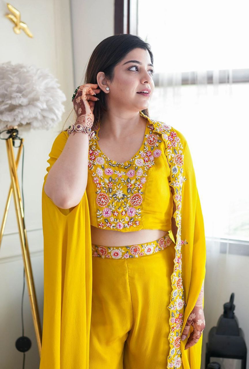 Bt 7072 Trending Embroidered Chinon Stylish Indo Western Collection