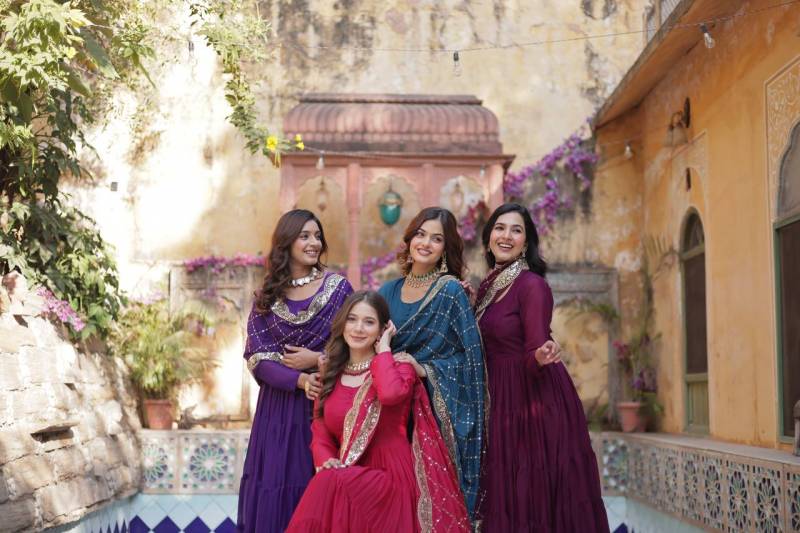 Luna Vol 11 Georgette Latest Designed Gown With Dupatta