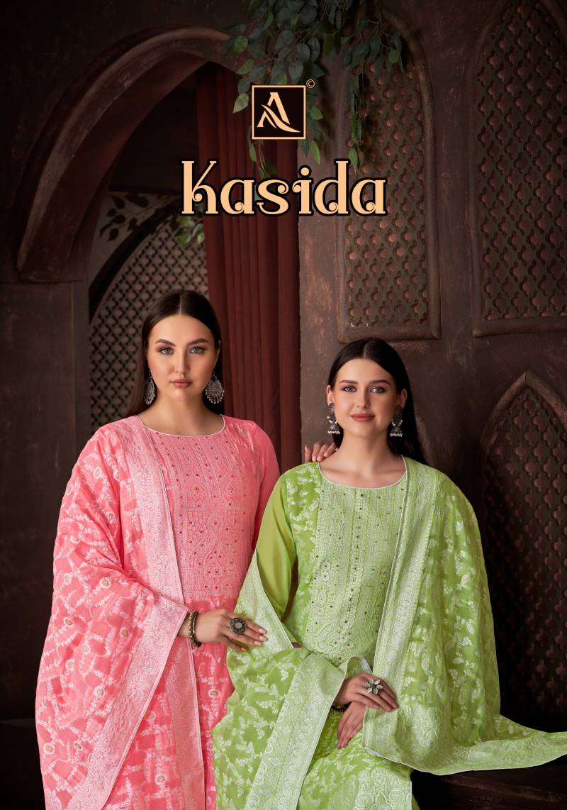 Alok Kasida Jacquard Fancy Dress Material Collection