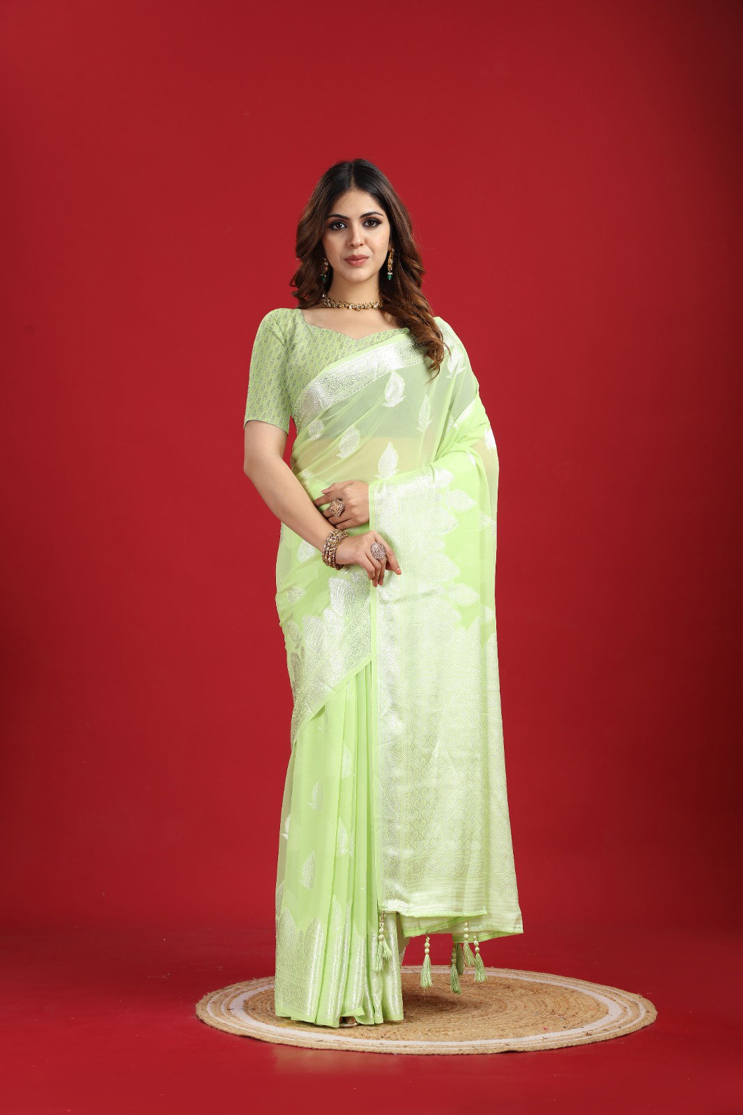 Meghna 1 Party Wear Stylish Georgette Saree Collection
